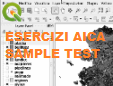 Esercizi Sample TEST AICA 